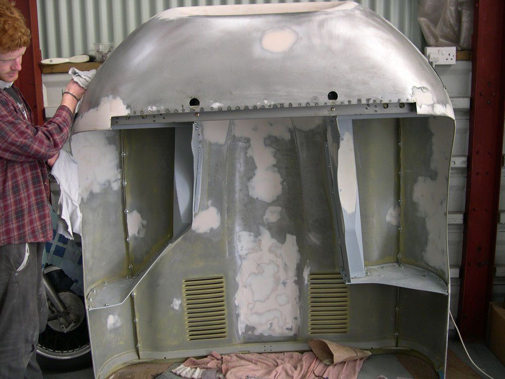 Jaguar E Type bodywork restoration