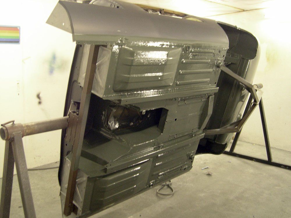 Jaguar E Type bodywork repaint