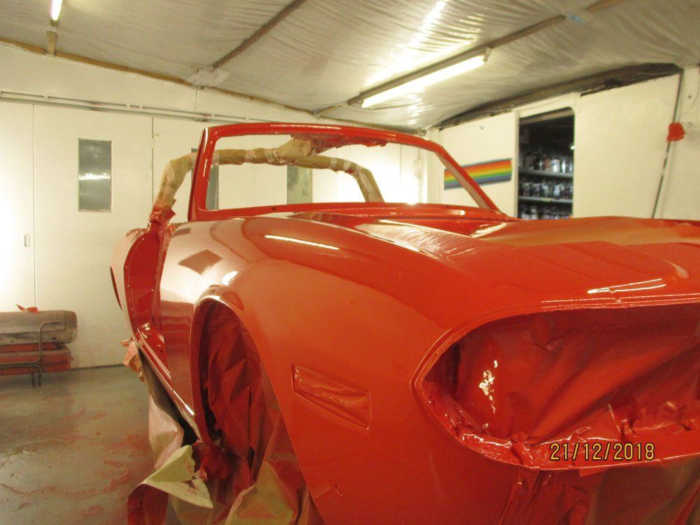Triumph Stag bodywork repaint