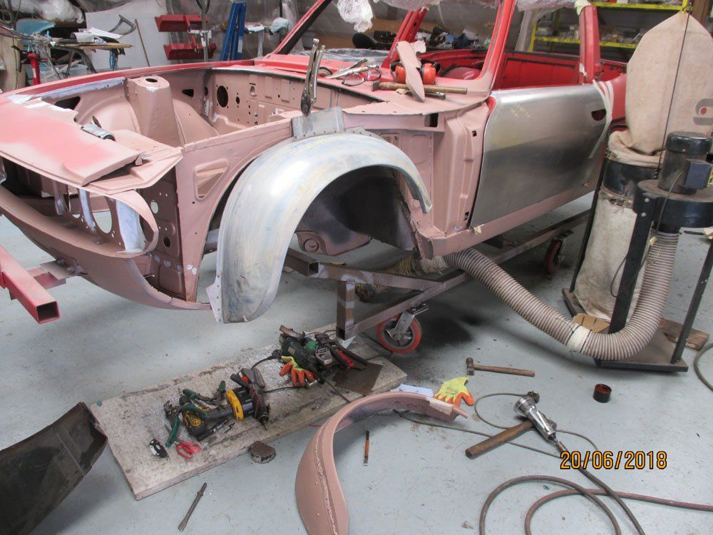 Triumph Stag bodywork repair