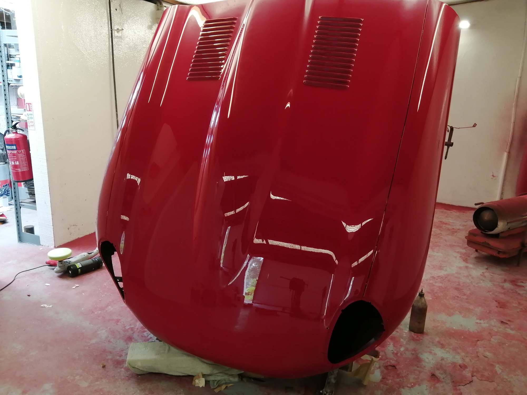 Red E-type Jaguar